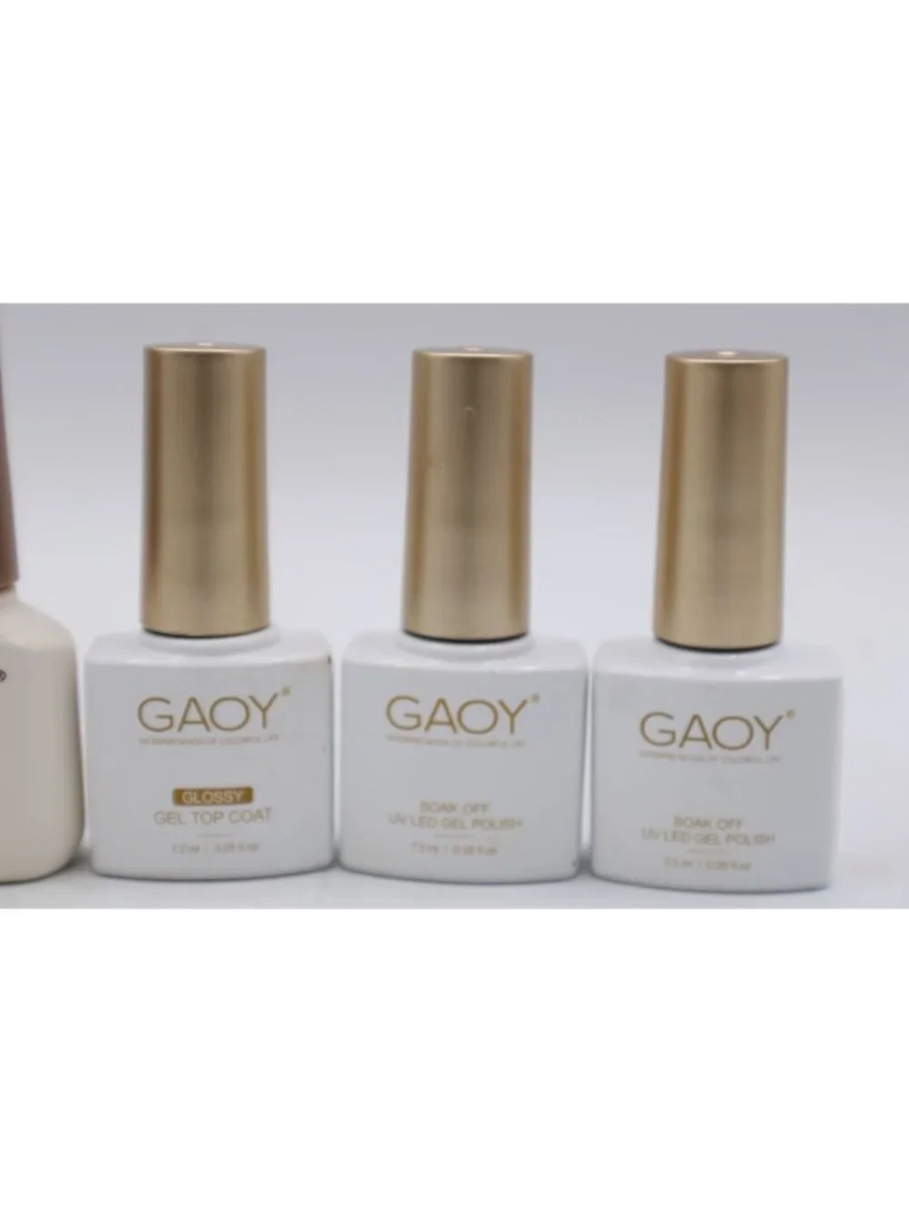 GAOY Gel Polish Set Soak Off UV LED 7.3ml & 6.5ml Nail Colors & Top Coat